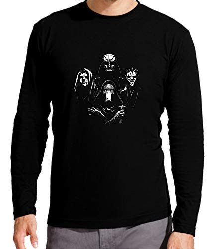 Camiseta Manga Larga de Hombre Star Wars Han Solo Dark Vader Yoda 2XL