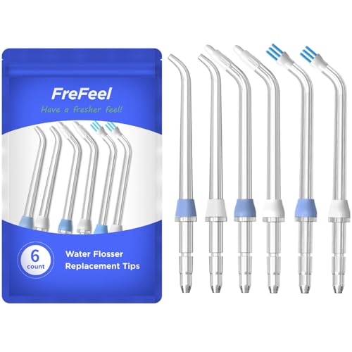 Replacement Heads for Waterpik Water Flosser (2 Classic Jet Tips & 2 Orthodontic Tips & 2 Plaque...