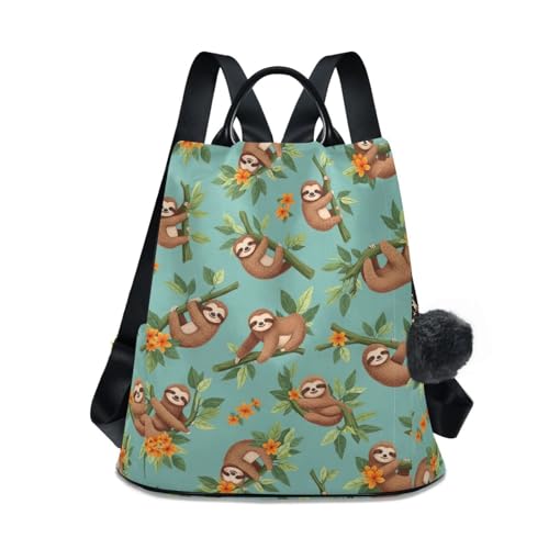 Sac à dos paresseux antivol avec fermeture éclair arrière femme