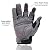 HANDLANDY Fingerless Work Gloves Bulk, Pack of 12 Pairs Open Finger Framer Carpenters Framing Gloves (Medium, Grey)