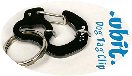 Rubit The Easy Dog Tag Curve Shape Switch Clip. Large Black - Thumbnail 3