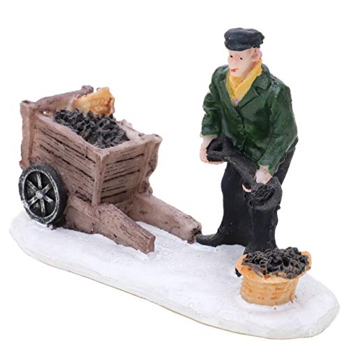 Toyland® Mini Resin Christmas Collectible Ornament - Village Scene Accessories - Xmas Figures (Coal Worker 3.5 x 2.5 Inch) - Image 3