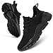 Womens Running Shoes Slip-on Walking Tennis Sneakers Lightweight Breathable Casual Soft Sole Mesh Workout Sports Shoes Black 8