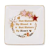 Sister Gifts Trinket Dish for Kids Sister Girls Friends - Not Sisters By Blood But Sisters By Heart...