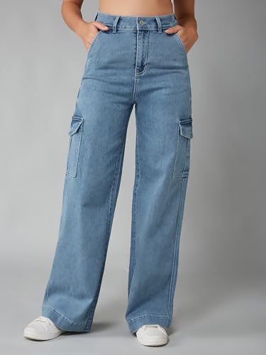 Image of Dolce Crudo Women's High Waist Straight Fit Jeans