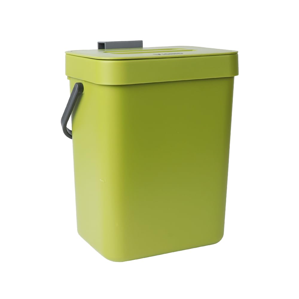 Hanging Small Trash Can with Lid Under Sink for Kitchen 5 L 1 3 Gallons Plastic Waste Basket