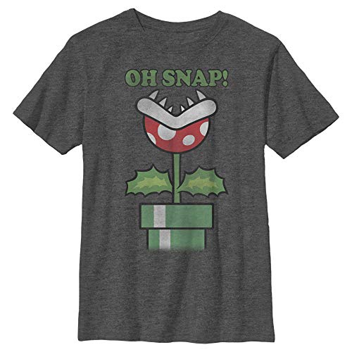 Fifth Sun Nintendo Snap Oh Boy's Heather Crew Tee