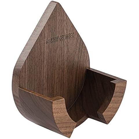 MHW-3BOMBER Droplet Coffee Portafilter Wall Rack For 51/54/58MM Walnuts Wood Coffee Filter Hanger Espresso Tools Storage Espresso Machine Filter Holder (Walnut) DPH5711 Cover