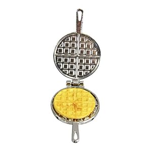 JannahMehr 1/12 Doll House Mini Simulation Kitchen Waffle Maker Mold Scene Model DIY Decor, Non-toxic, High Simulation…