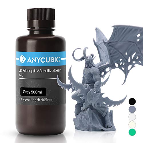 ANYCUBIC 3D Printer Resin, 405nm SLA UV-Curing Resin with High Precision and Quick