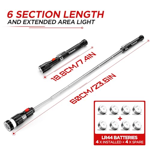 Hinshark Gifts for Men Extendable Telescoping Magnetic Pickup Tools, Valentines Day Gifts for Him, Anniversary Birthday Gift for Men Dad Husband Him, Mens Valentines Gift for Cool Gadgets Tools - Image 5