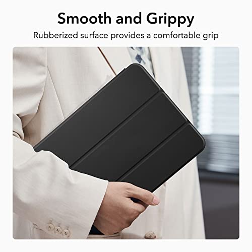 ESR for iPad (A16) 11th/10th Generation Case(2025/2022,10.9 Inch), Convenient Magnetic Attachment, Two-Way Trifold Stand, Lightweight Protection, Auto Sleep/Wake, Rebound Series, Black