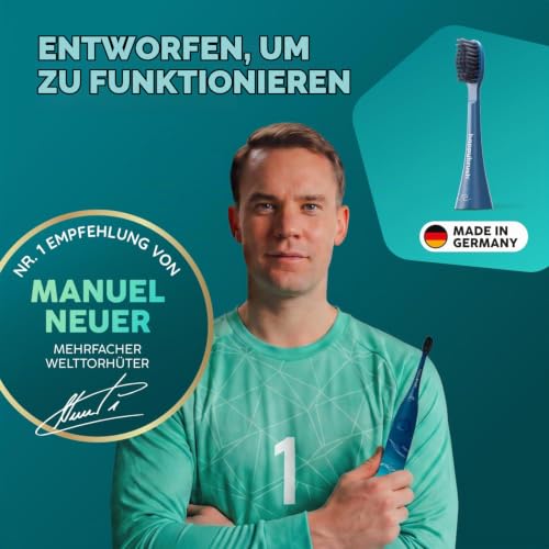 happybrush Aufsteckbürsten 9 Stück für elektrische Schallzahnbürste VIBE 3 | Wechselköpfe mit Icons zur Unterscheidung… – Ansicht 2