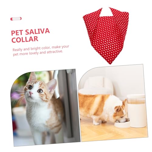 Angoily Hunde Halstuch Bandana Für Corgi Zwergspitz Doppelseitiges Angenehmes Haustierhalsband Mit Rundpunkten in Rot Für Halloween Und Täglich Hält Ihren Hund Sauber Und Attraktiv