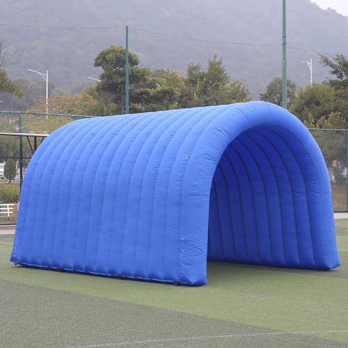 SAYOK 16.7FT Inflatable Tunnel Sport Tunnel Entrance Inflatable Football Tunnel Tent with Blower for Event Exhibition Promotion(Blue, 16.7ft x 9.84ft x 9.19ft)