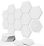 Hexagon Akustikplatten 12 Stück Schalldämmung Schallschutz Wand hoher Dichte Akustikschaumstoff für Wand Decken Holz & Tür Schallabsorber Akustikpaneele Doppelseitiger Kleber 35×30×1cm