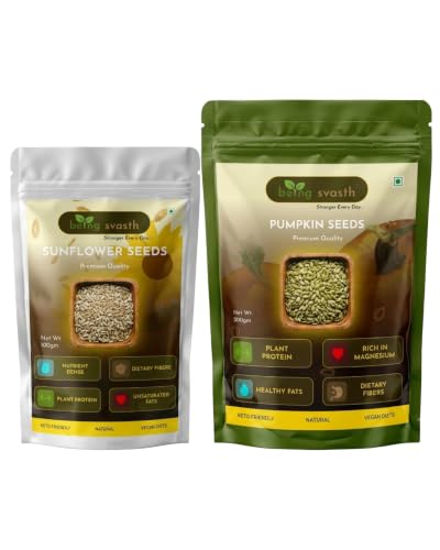 Image of Being Svasth Pumpkin Seeds (200g) & Sunflower Seeds (100g) Combo