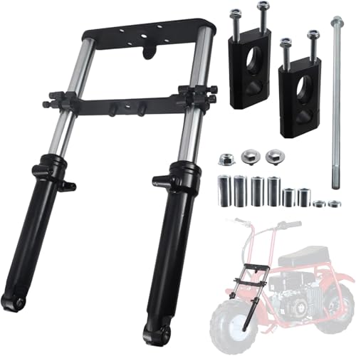 Mini Bike Front Fork Suspension & 7/8 Handlebar Riser Kit fit for Coleman CT100U for Monster Mega Moto MMB80 MMB105 80cc 105cc Motovox MBX10 MBX11 for Baja DB30 GMB100 TrailMaster Storm 200