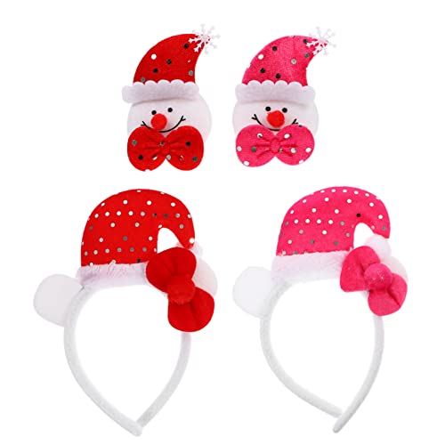 Totority 4 Pçs Pat Ring Headband Chapéu De Noel Adulto Saco De Guloseimas Fantasias De Noel Pulseira