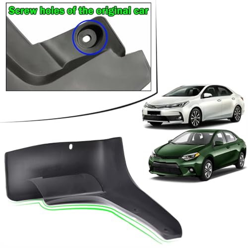 Guardabarros coche y protector de salpicaduras para Corolla Sedan 2014 a 2018 5