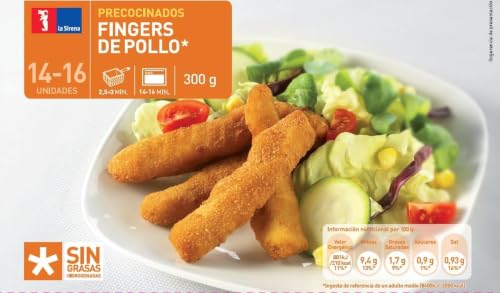 La Sirena, Fingers de pollo, 300g (Congelado)