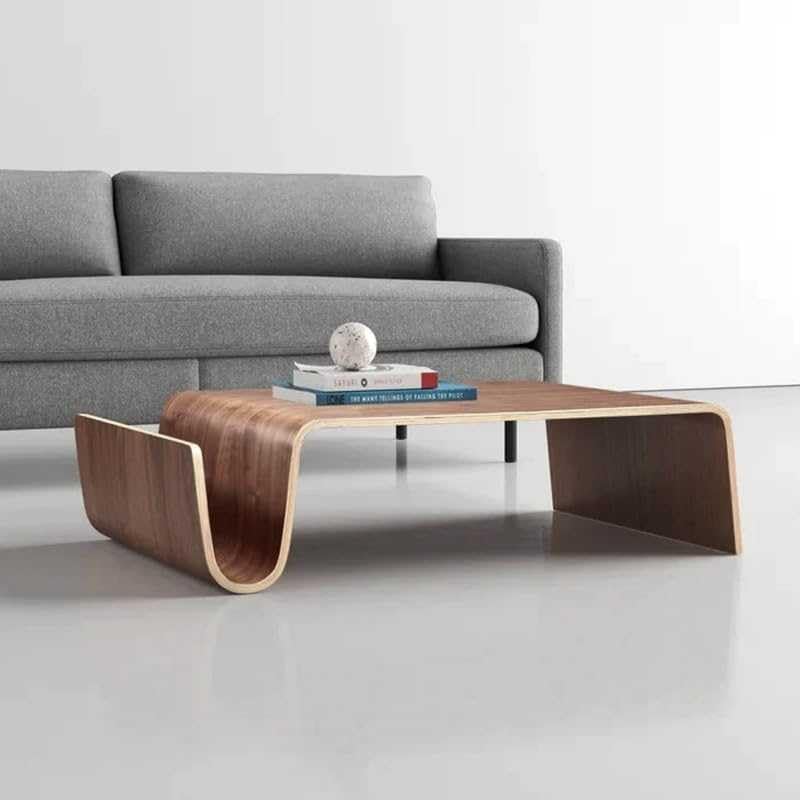 Szczypce uszczelniające do zakrzywionego stolika kawowego z litego drewna - kreatywny prosty design do salonu salonu sofa boczny koktajl