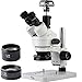 KOPPACE 3.5X-90X,10 Million Pixels, USB 3.0 Industrial Camera, Trinocular Stereo Microscope,WF10X/20 Eyepieces,144 LED Ring Light,Provide Professional Image Measurement Software