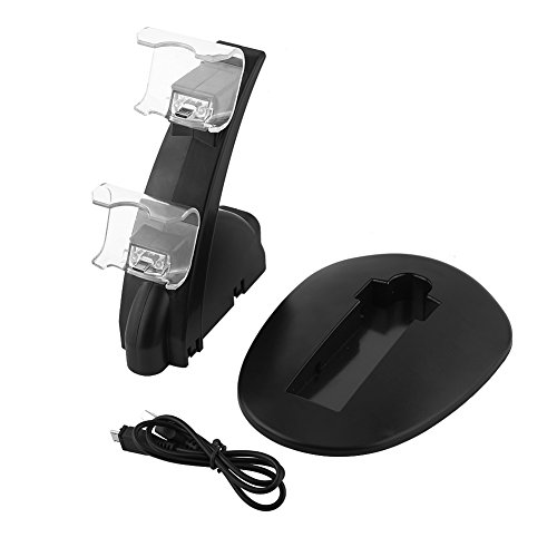 Tissting PS 4 Slim/Pro Dual Charger, carga rápida,