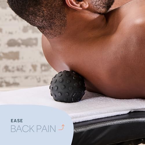 LifePro 4-Speed Vibrating Massage Ball - Revolutionary Lacrosse Ball Deep Tissue Trigger Point Therapy - Vibration Roller Ball for Plantar Fasciitis, Yoga Therapy, Mobility, Myofascial Release Tools