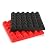 24Pack 12'' x 12'' x 2'' Acoustic Foam Pyramid High Density Flame Retardant Sound Proof Foam Panels Studio Soundproof Absorption Treatment Panel Tile Wedge Protective (Black)