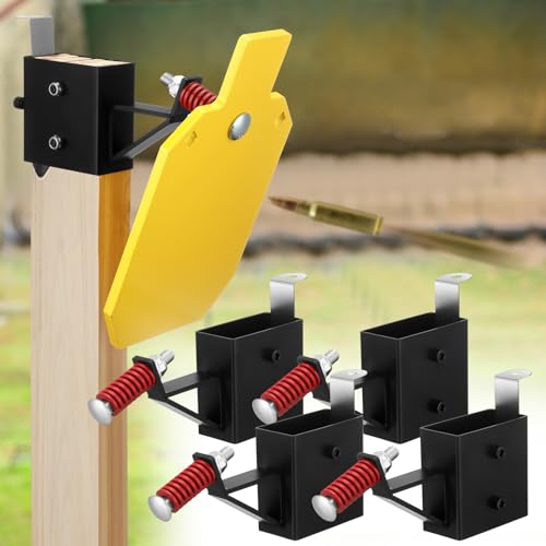 Supports de cibles en acier AR500 Zonon pour fixer facilement vos gongs de tir sans usure