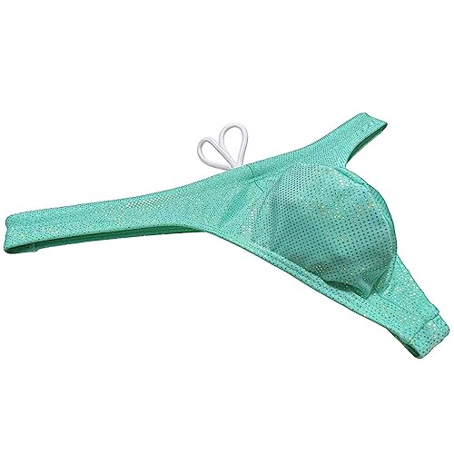 Men's Metallic Bikini Swimsuit Shiny Swim Thong Male Contour Pouch Swimwear Silky Beach Bottoms Freedom Swimming Tanga2