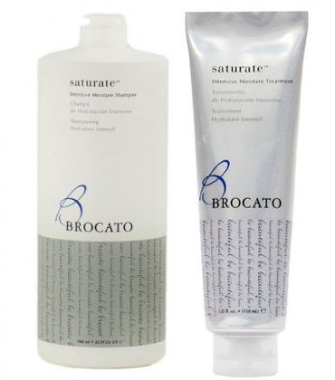 Brocato Saturate Intensive Moisture Shampoo (32 floz / 946ml) & Treatment (5.25 floz / 150 ml) Dual Set