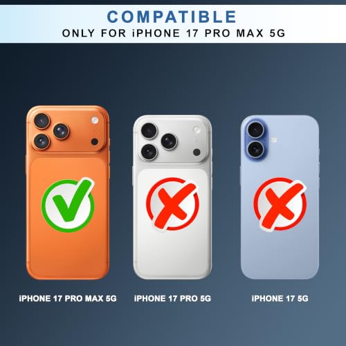 Image of CEDO Magnetic Cover for iPhone 17 Pro Max | Compatible with MagSafe Wireless Charging | Matte Black Case Designed with Magnetic Lock Shockproof Edge Protection Backcover (Translucent Black)