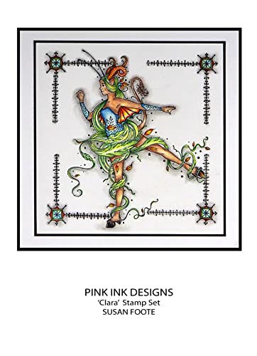 Pink Ink Designs Clara-Clear Stamp Set, A5, Transparent - Image 4