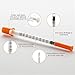 JIBENGAO U-100 Syringe with Needle 31Ga 1cc 5/16