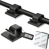 SZFUDIGO Cable Clips，50PCS Electrical Cord Management Adhesive Cable Wire Clip Wire Clips wall，Used for Cars, Offices, and Homes Cable Clips Cord Organizer（Black）