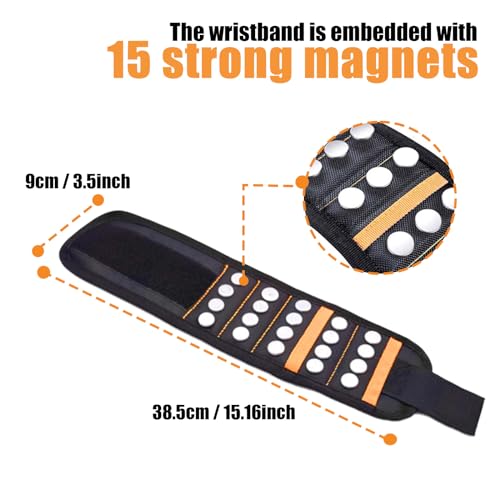 Cadeaus voor mannen, magneetarmband, gereedschap gadget ambachtslieden geschenken voor mannen, verjaardagscadeau cadeau-ideeën gadgets voor Vaderdag Kerstmis - Afbeelding 3