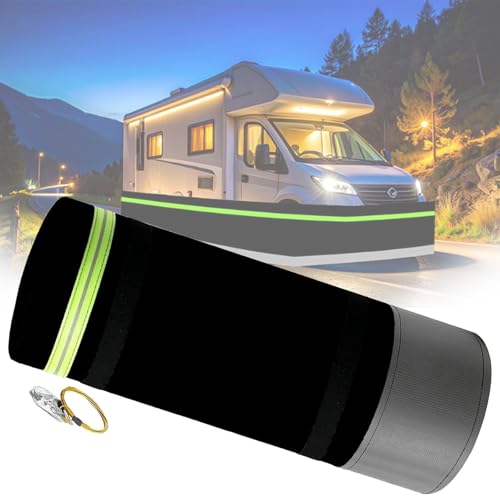 Heavy-Duty RV Skirting for Travel Trailers - Winter Insulation Kit, Quick Install Camper Skirting, Wind & Snow Proof Underbelly Cover (H 2.6FT, L 52FT)
