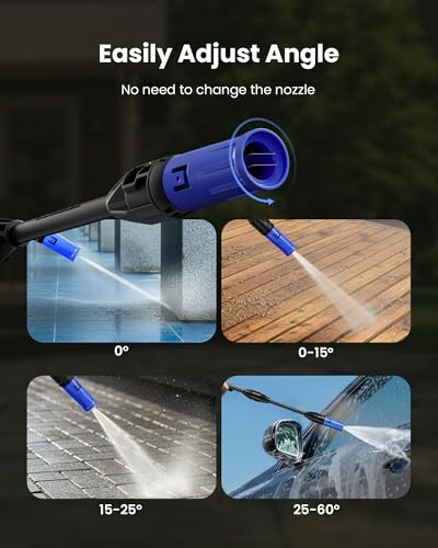 Image of Pressure Washer, 4200 PSI 2.6 GPM Power Washer with 23FT Hose, Foam Cannon, Portable Pressure Washers Ideal for Driveway, Patio, Deck, Fence and Car Wash Home Cleaning