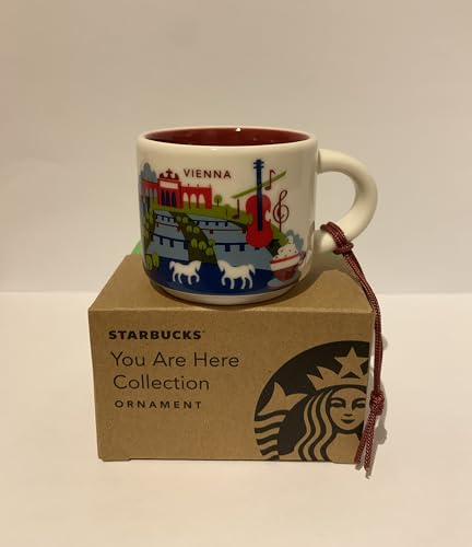 STARBUCKS Vienna Wien Mug Taza YAH You Are here Collection Ornament – 59 ml