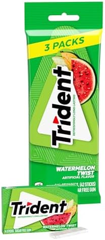 Trident Sugar Free Gum Watermelon Twist, 42 ct