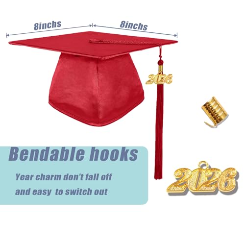 Image of GradPlaza Shiny Preschool Graduation Cap and Gown for Kids 2026 Tassel kindergarten graduation cap and gown