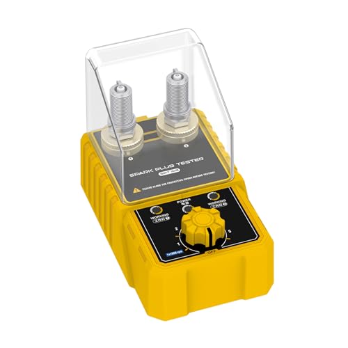 Tester per candela SPT105, analizzatore per motori auto, altezza di prova regolabile, strumenti di accensione e accensione, 0-6000 giri/min, rilevatore a 2 fori, analizzatore per candele con coperchio