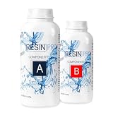 Resin Pro Resina Epossidica Liquidissima Super Trasparente Bicomponente A+B, Effetto Acqua, Ideale per Creazioni Artistiche, Gioielli, Decorazioni, Oggettistica - Gr 800