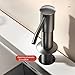 Imagen de Maizoon Dispensador de Jabón para Cocina Fregadero Mezcla de Acero Inoxidable y ABS con Bomba Tubo Extensible de 1 Metro para Líquidos y Lociones Gris