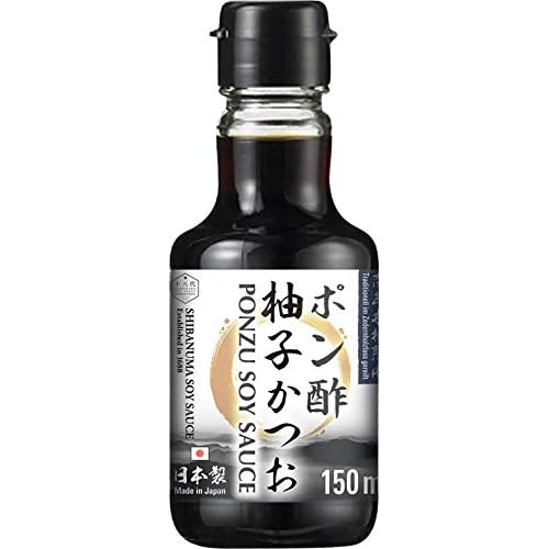 Shibanuma Ponzu Soße – Sojasoße mit Yuzu aus Japan – Weniger salzig – 1 x 150 ml