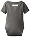 L'ovedbaby Baby Girls Unisex Organic Short-Sleeve Kimono Infant and Toddler Bodysuits, Gray, Newborn US