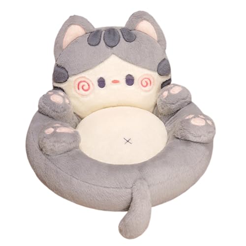 Katutude Coussin de Siège en Peluche, Coussin Kawaii en Forme de Chat Confortable Coussin de...