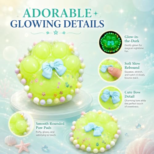 Image of 3PCS Taba Squishy Cat Paw, Taba Squishy for Relaxing Sensory Fidget Pinch Family for Kids Cat Paw Squeeze Cute Beautiful Cat Paw (pinkw)